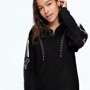*NWT* Victoria's Secret PINK 1/4 Zip Campus Sherpa Hoodie Pullover
